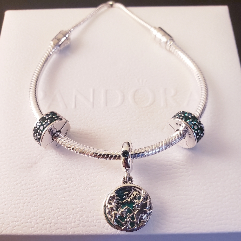 💫4pc Authentic Pandora DISNEY BRACELET 🎁GIFT SET